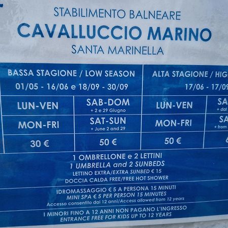 Appartamento Fracco'S House S. Marinella Fronte Mare 36' Di Treno Da Roma Santa Marinella Esterno foto
